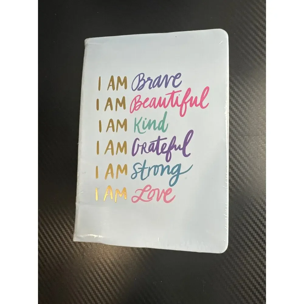 Journal Notebook, Lined Pages, Flexible Designer Cover with Inspiring Quote-Blue
